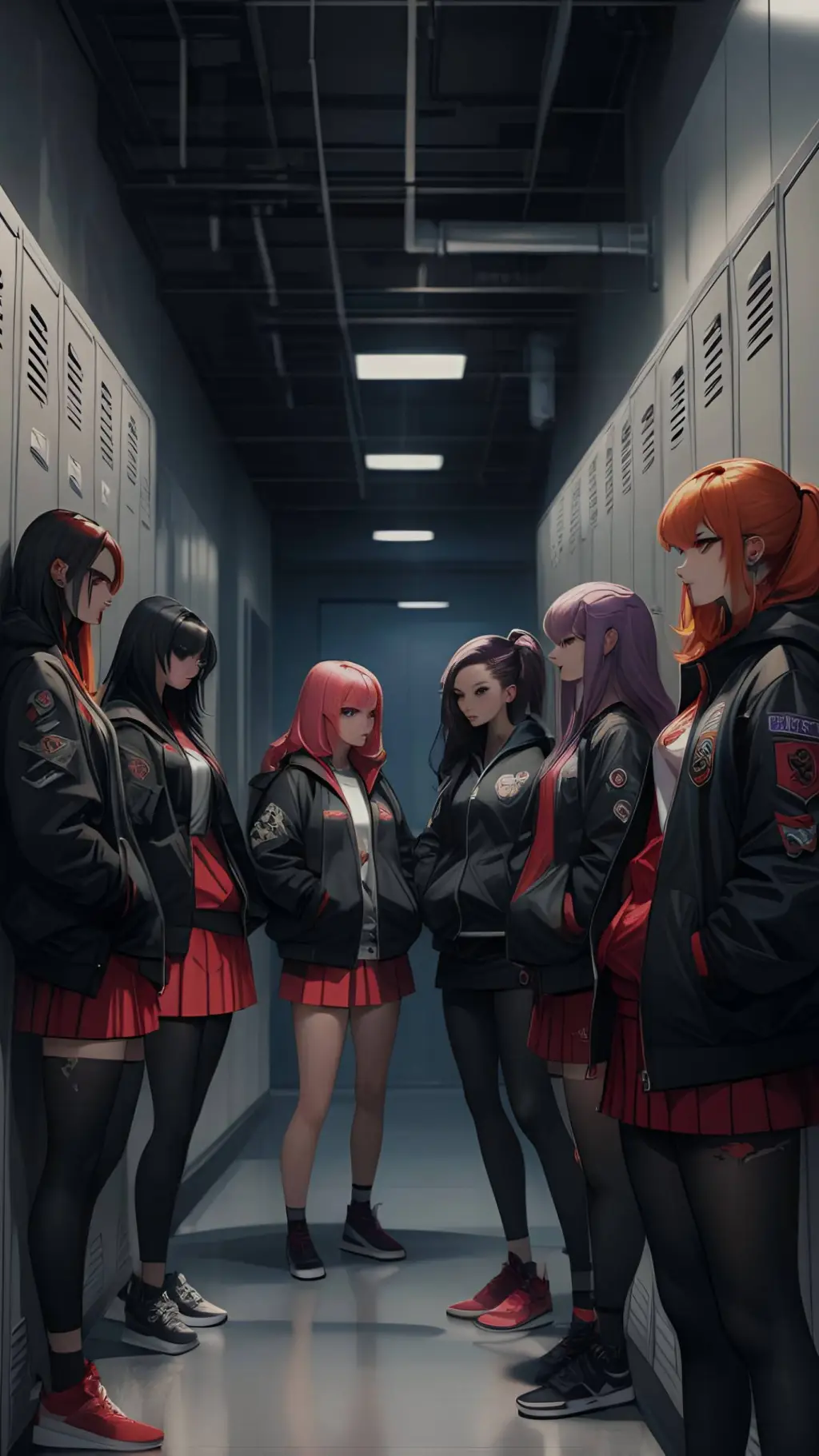 ai character: gadis pembully background