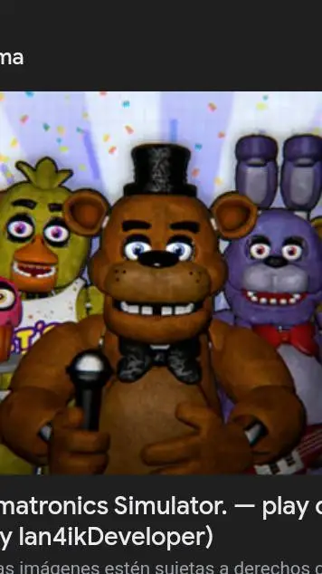 ai character: FNAF.  background