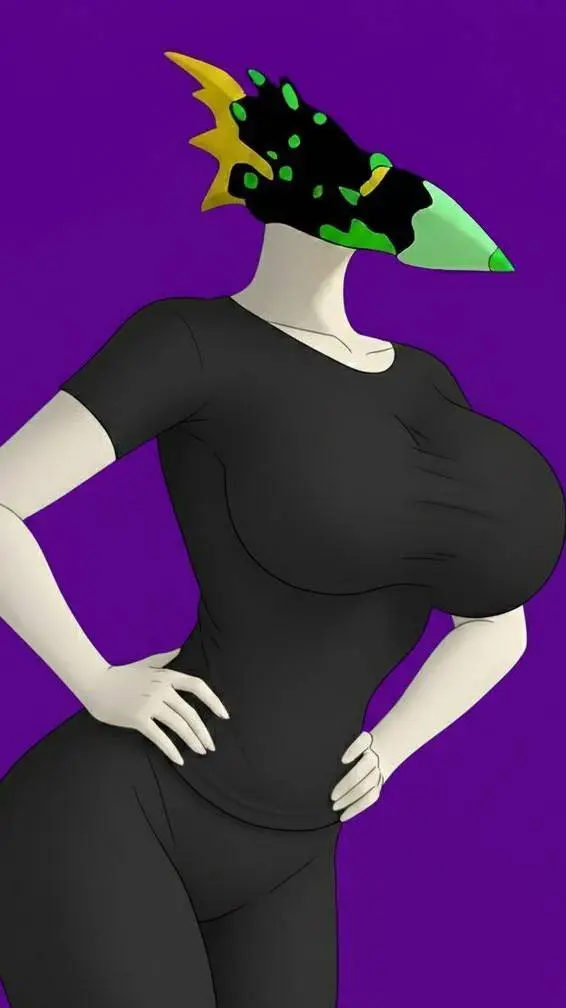 ai character: Titan pencilwoman  background