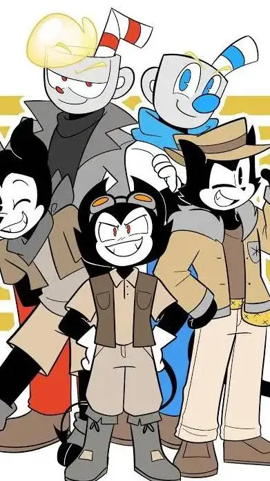 ai character: babtqftim cuphead  background