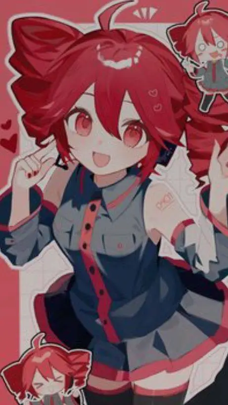 ai character: Kasane Teto  background