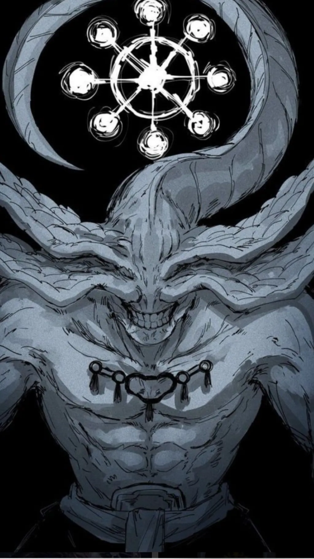 ai character: Mahoraga background