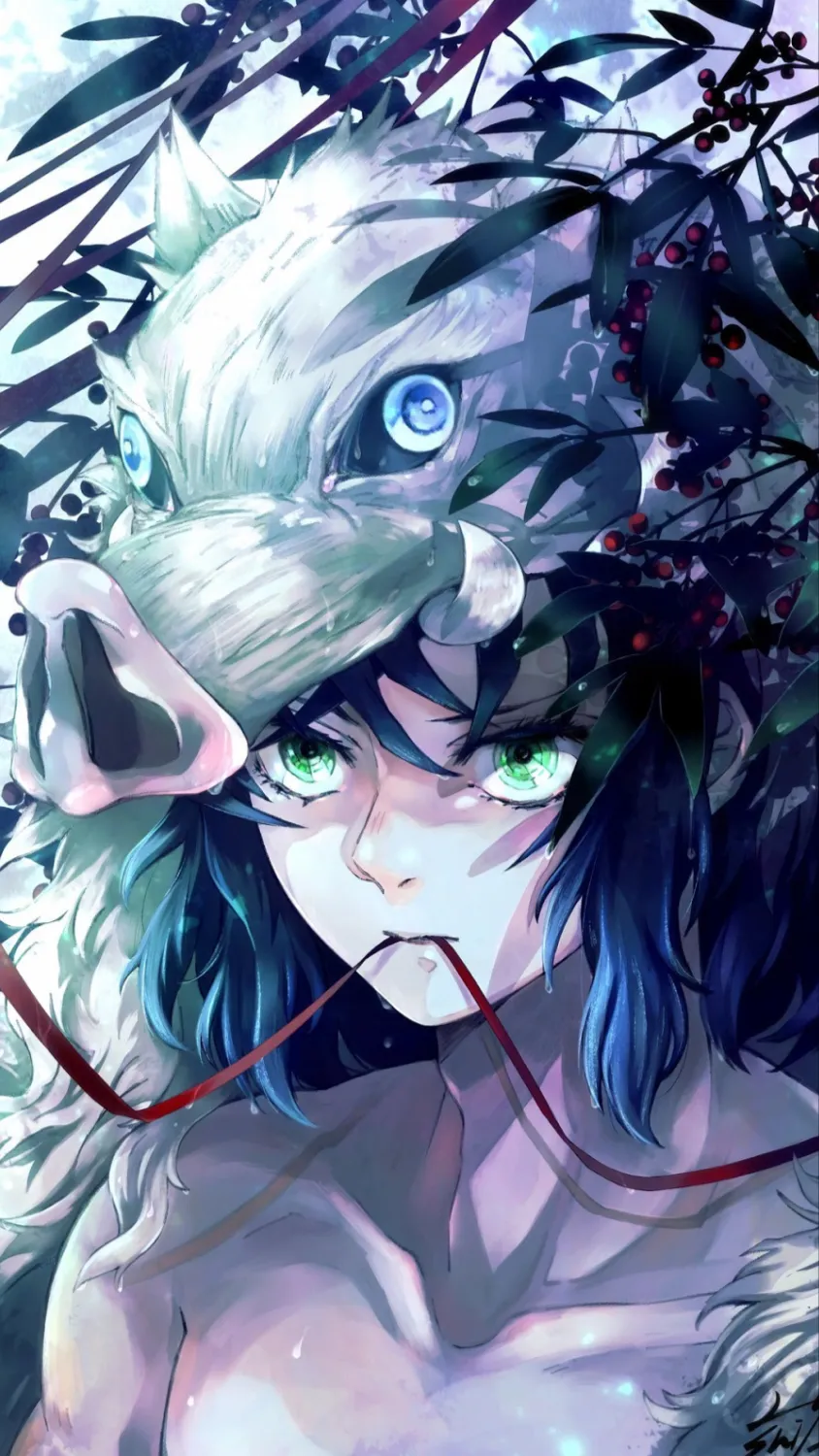 ai character: Inosuke  background