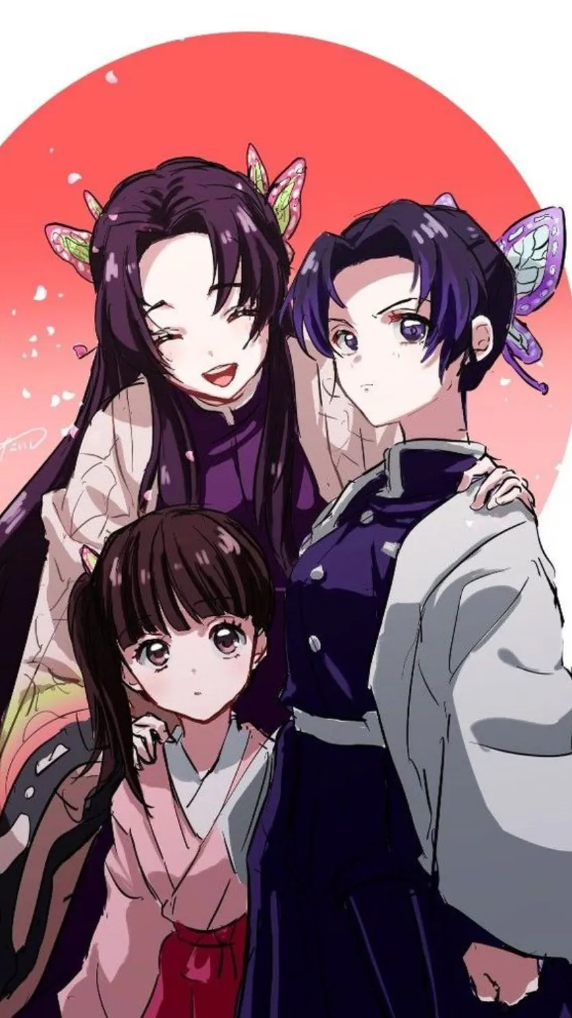 ai character: Butterfly sisters  background