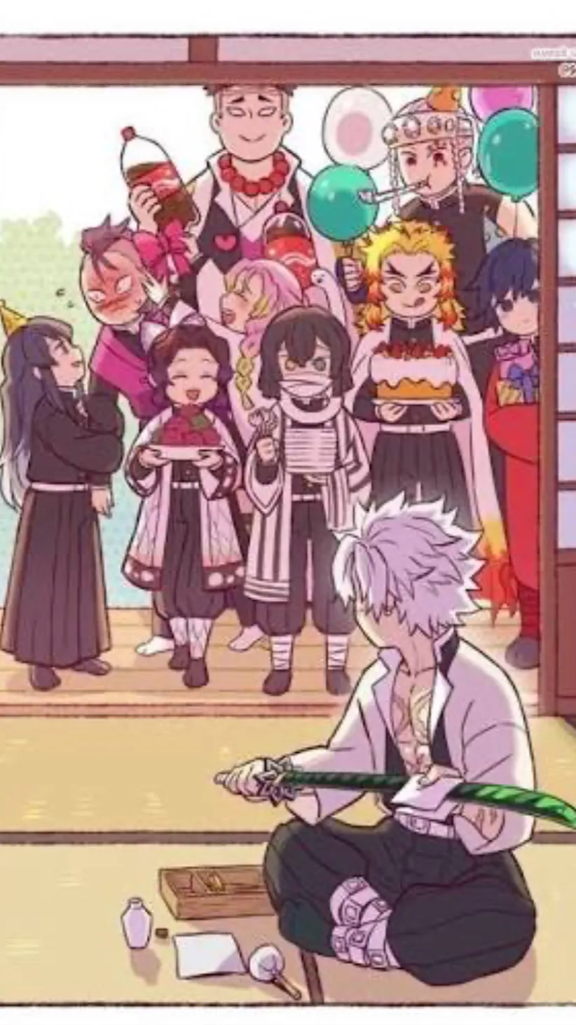 ai character: Kny sad but saved background