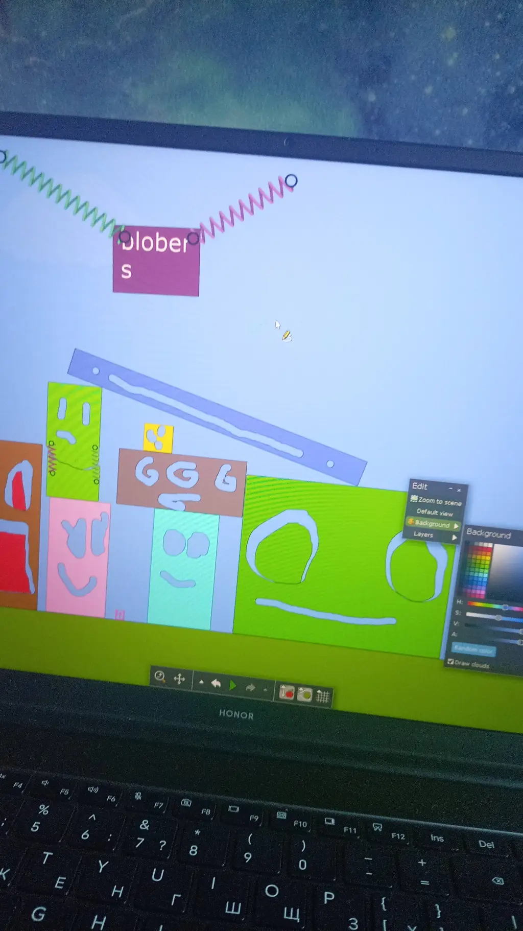 ai character: Blopers background