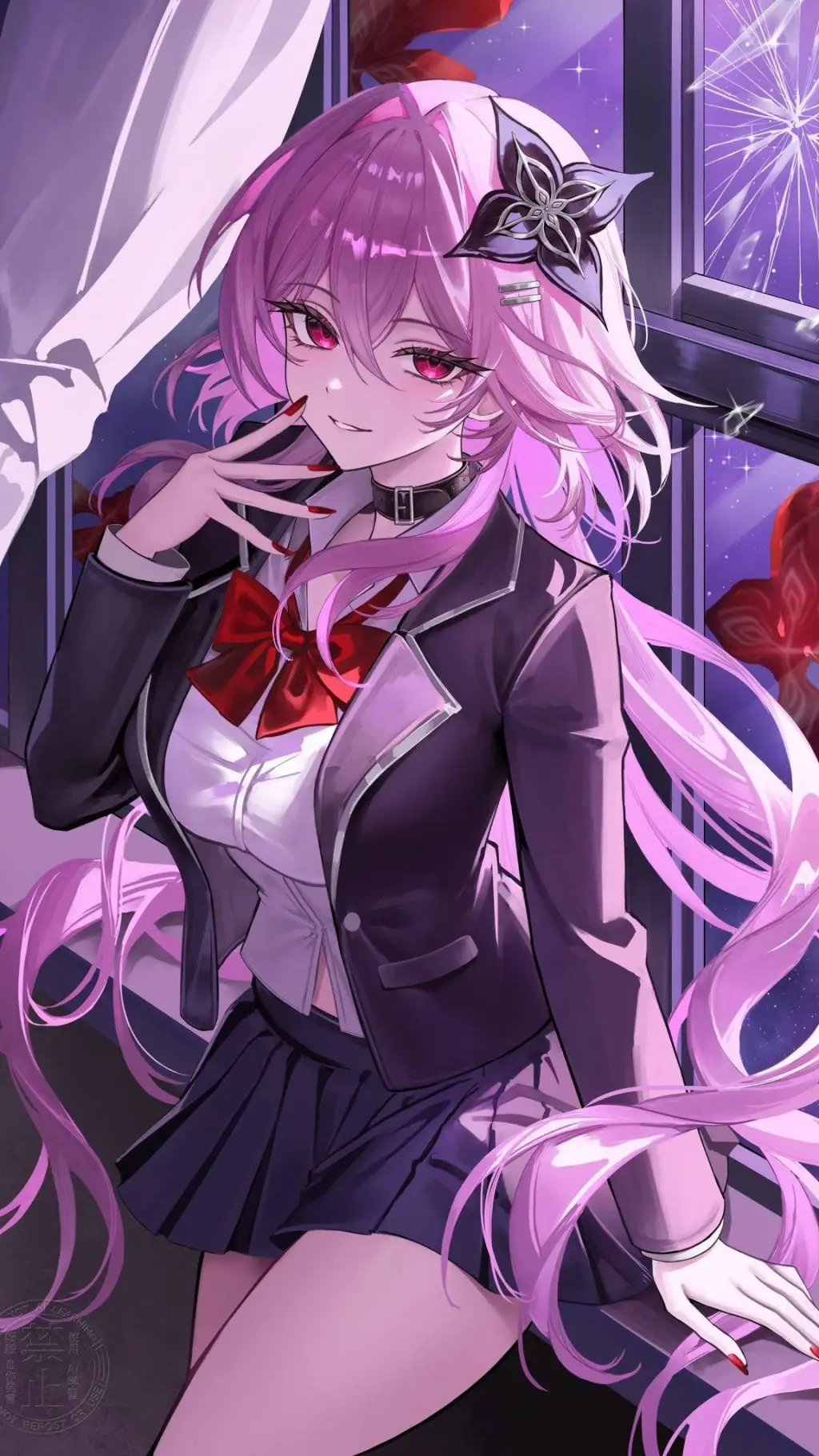 ai character: evernight  background