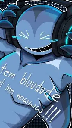 ai character: BLUUDUD & 118o8 background