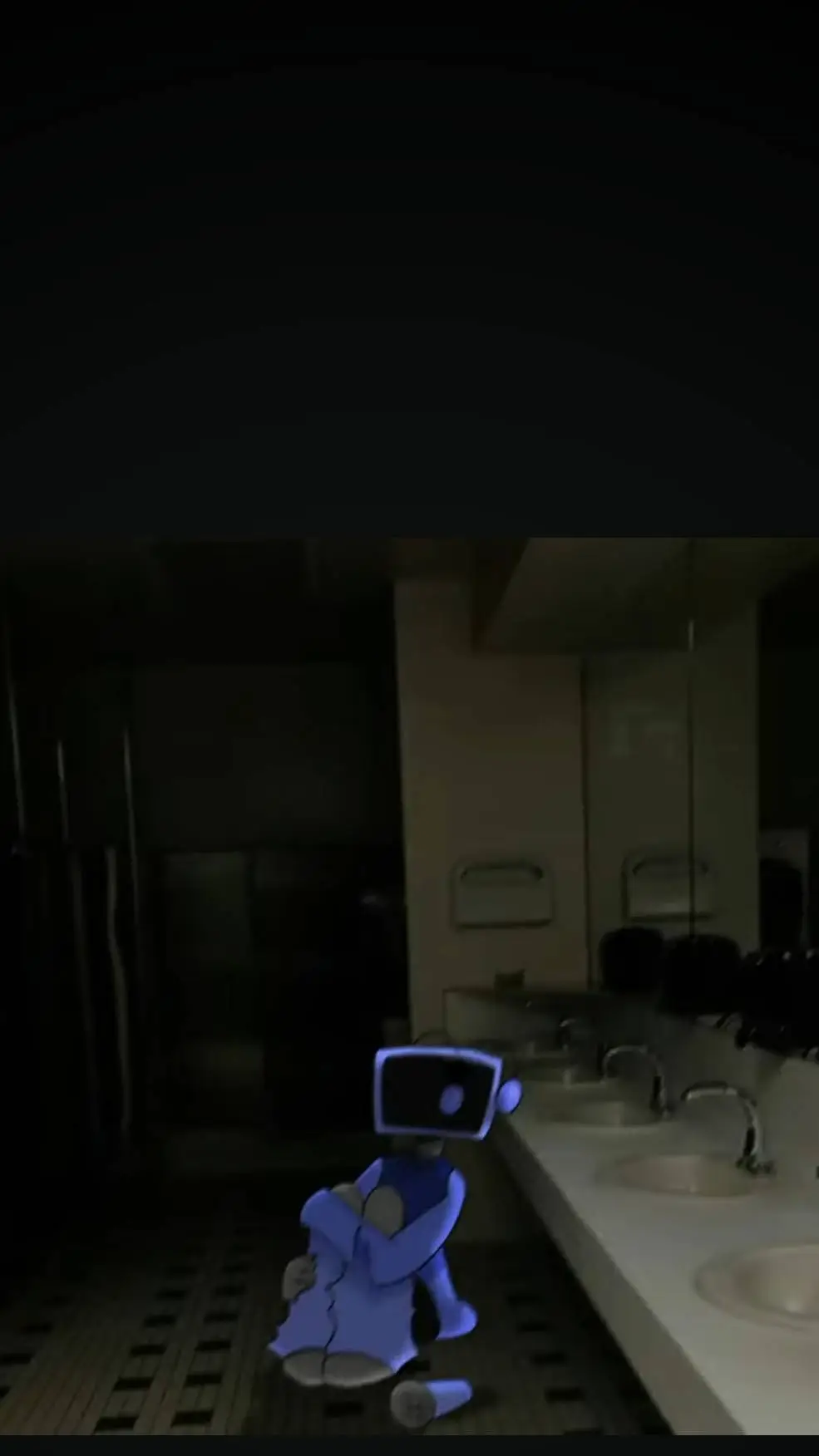ai character: bluu the tv background