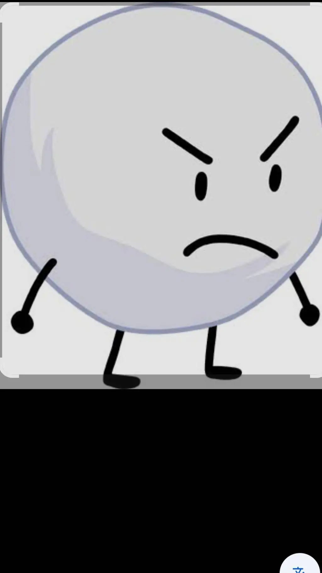 ai character: snowball background