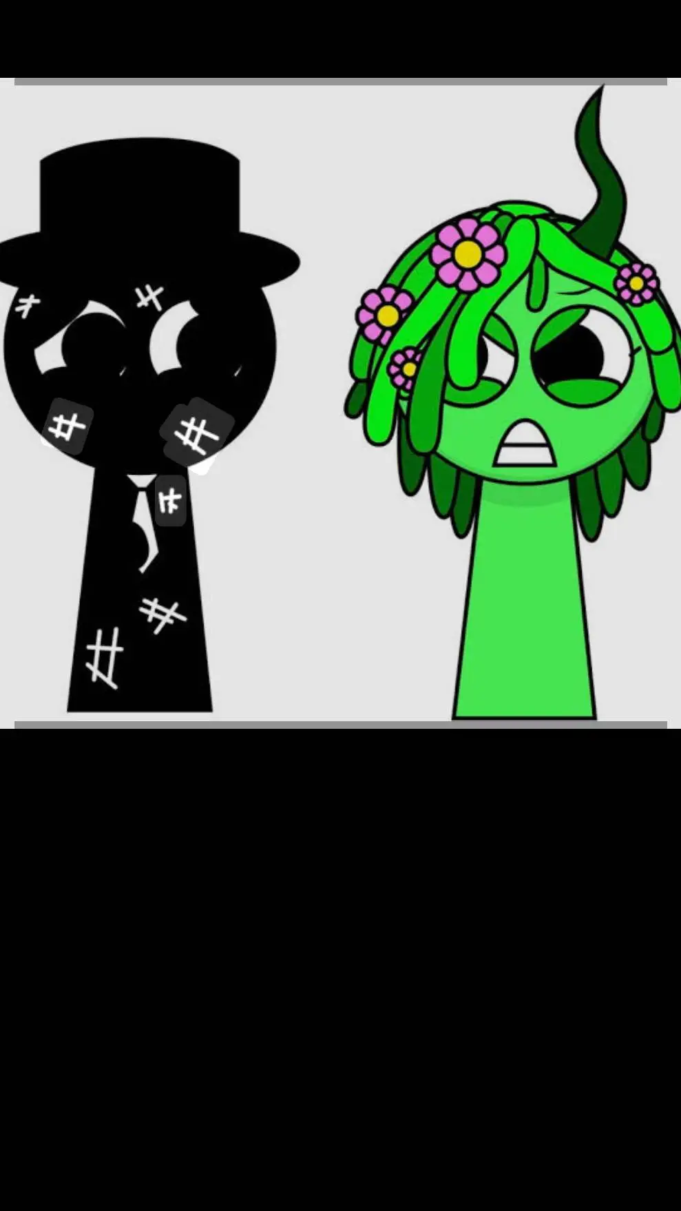 ai character: black  background