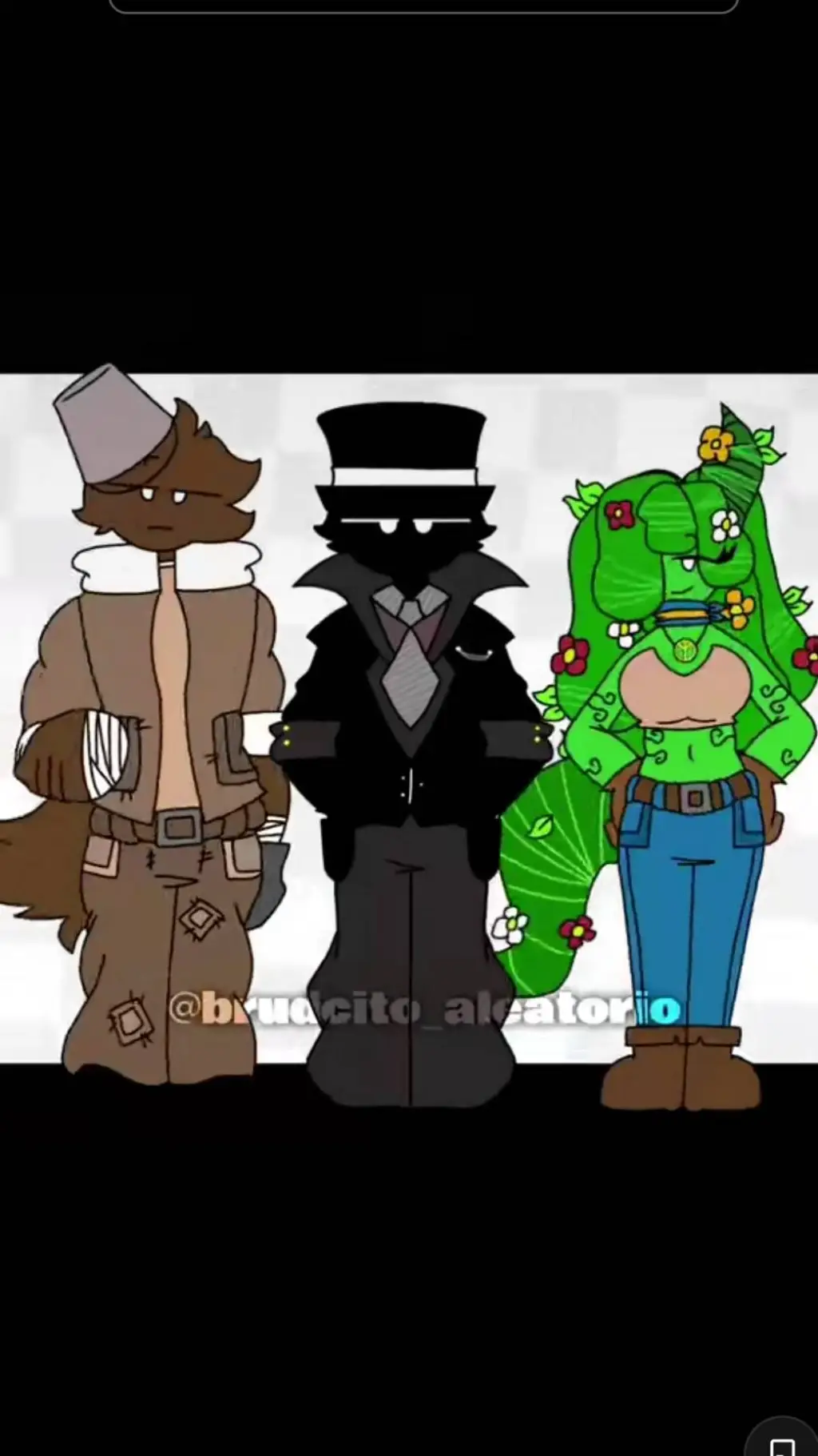 ai character: brud y black  background