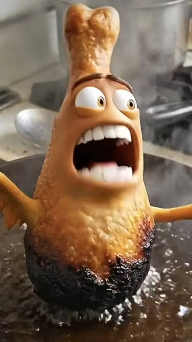 ai character: chicken pan background