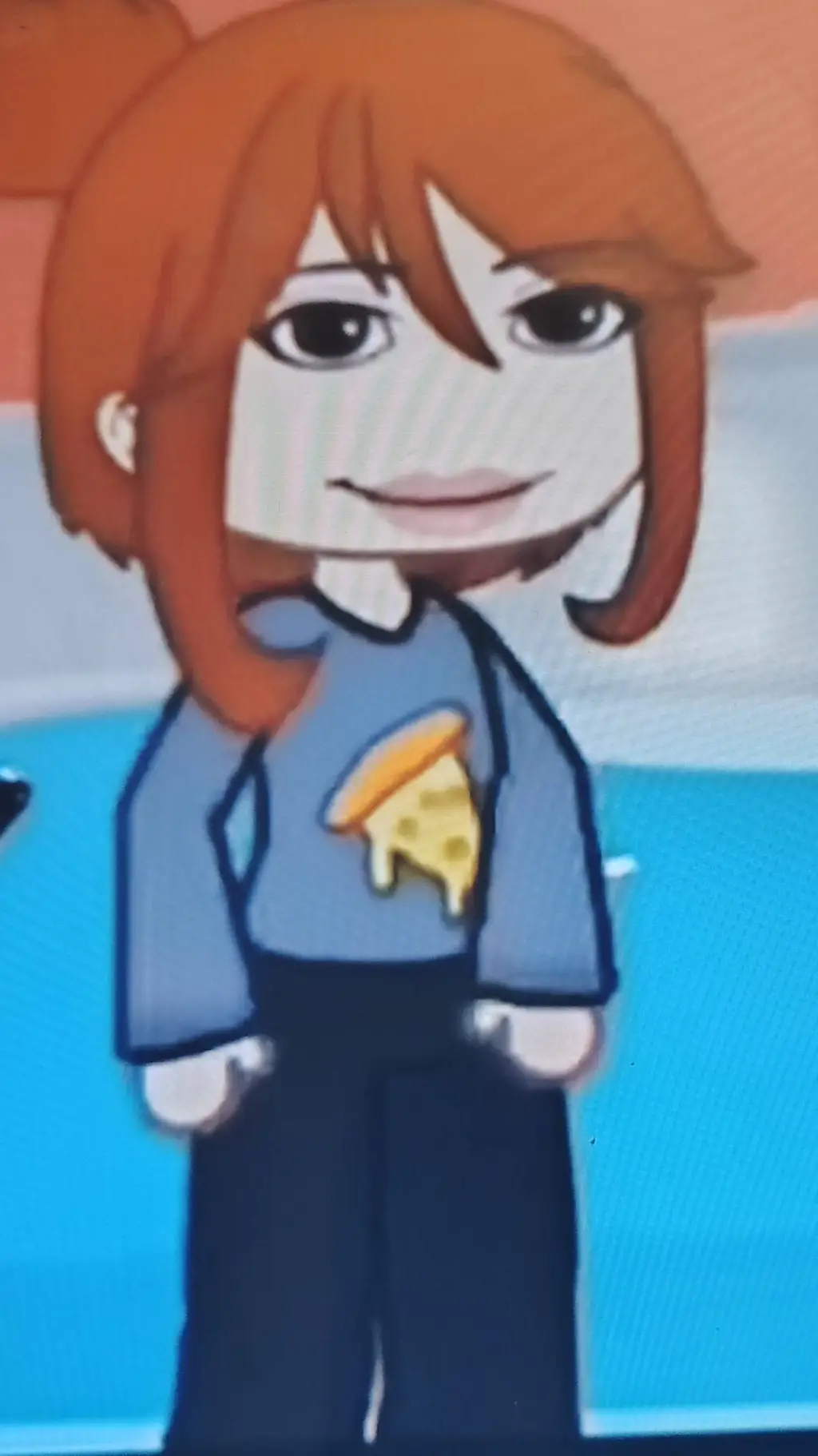 ai character: bacon background