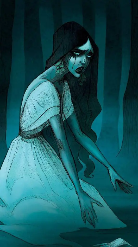 ai character: la llorona  background