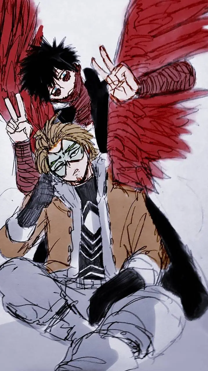 ai character: Dabi x hawks background