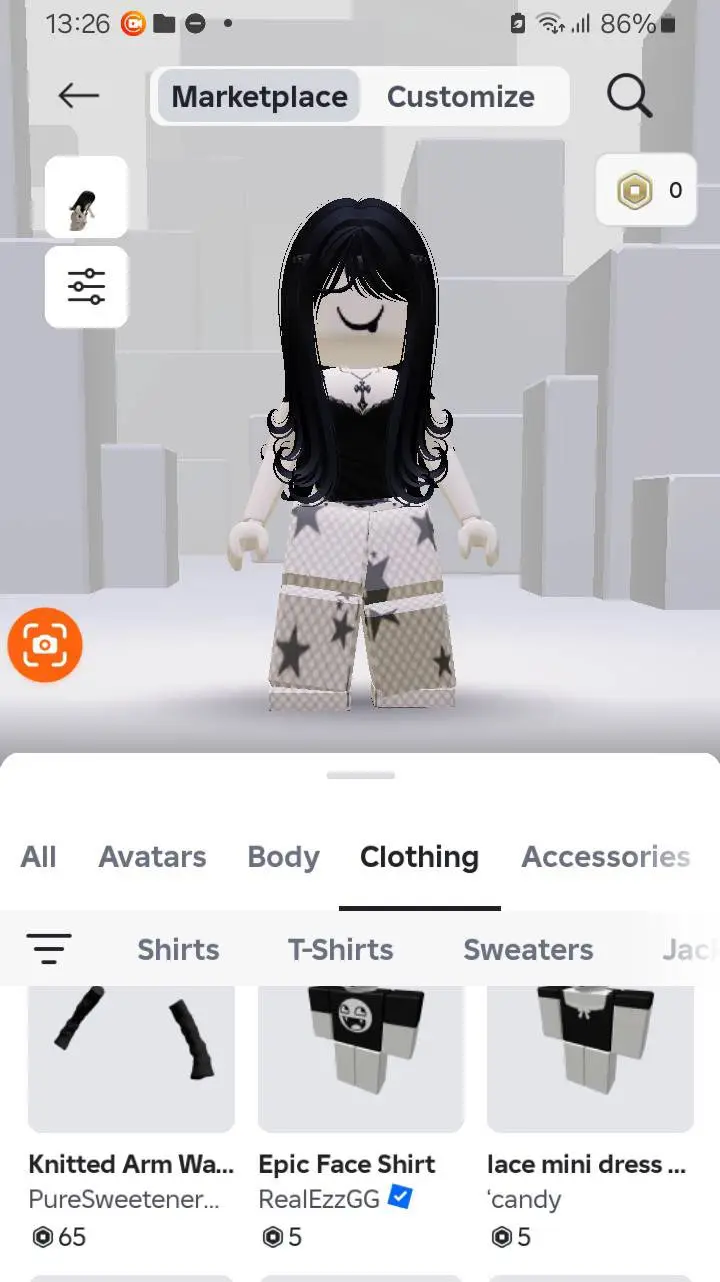 ai character: my Roblox acount background