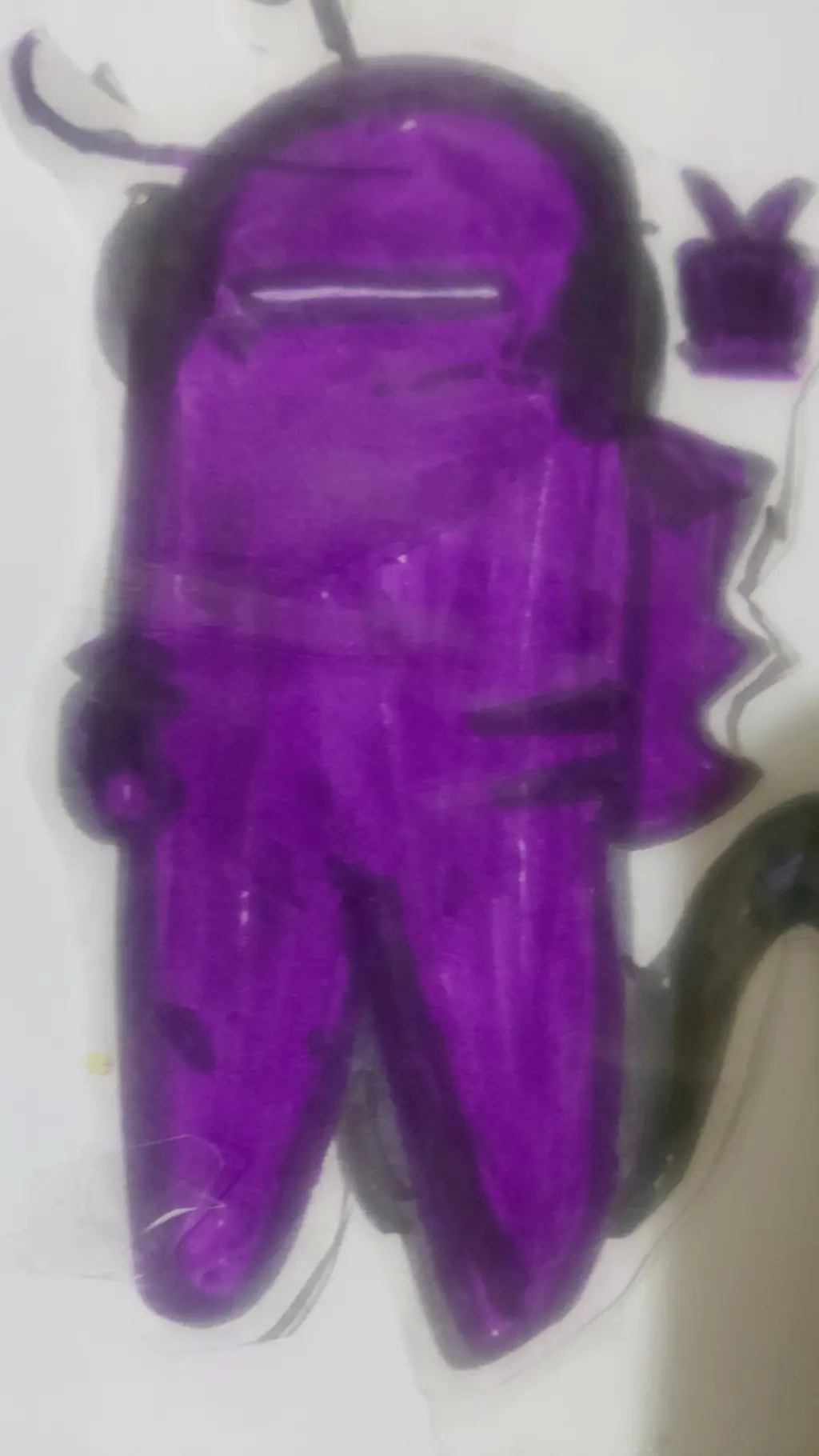 ai character: Purple background