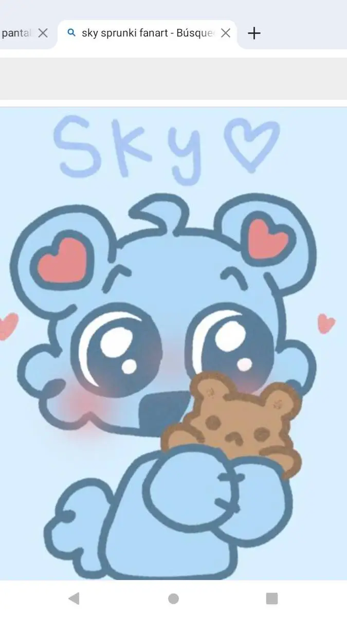 ai character: Sky sprunki :3 background