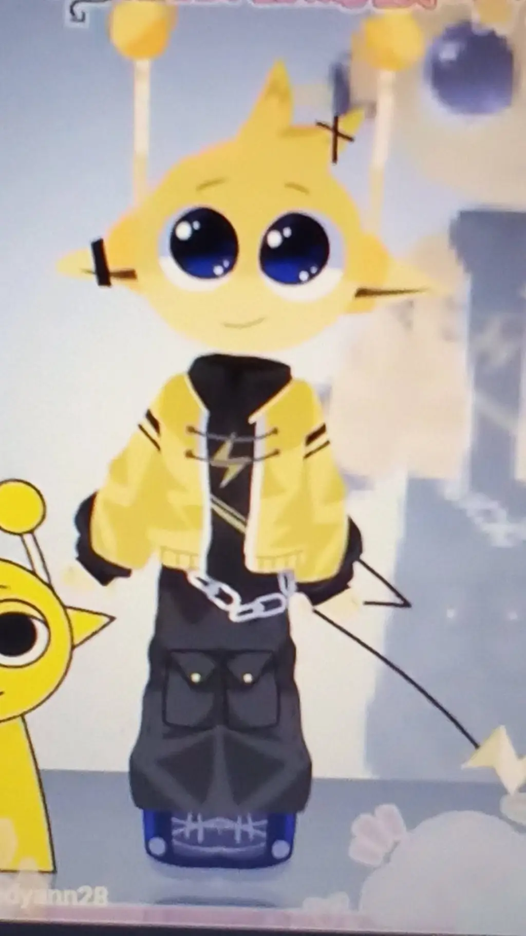 ai character: ✨simon limon✨👍 background