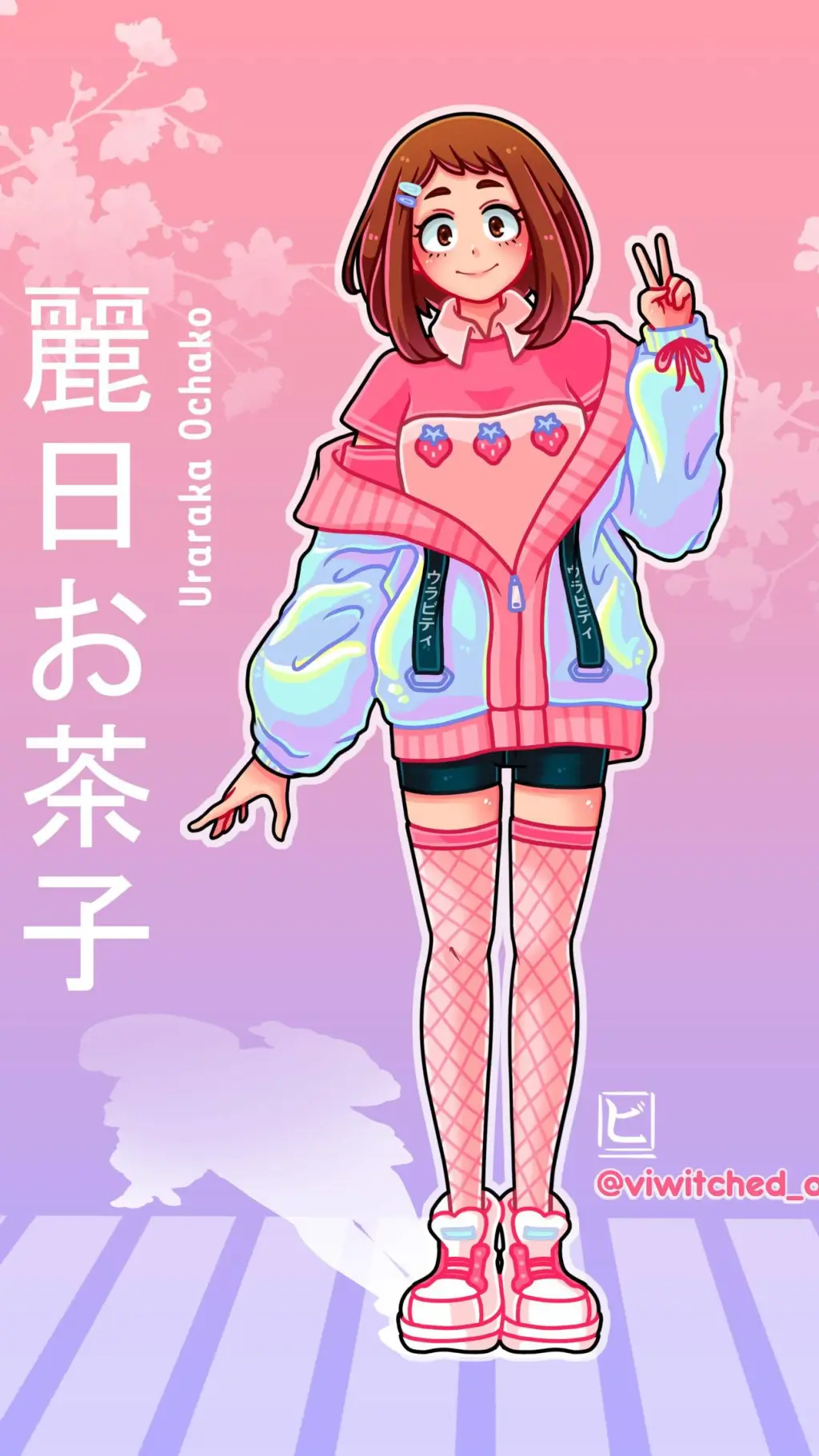 ai character: Ochako BFF background