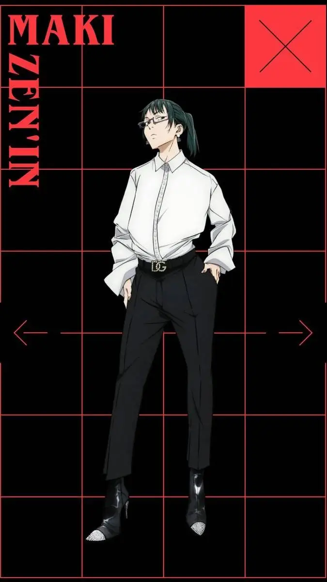 ai character: Maki Zenin background