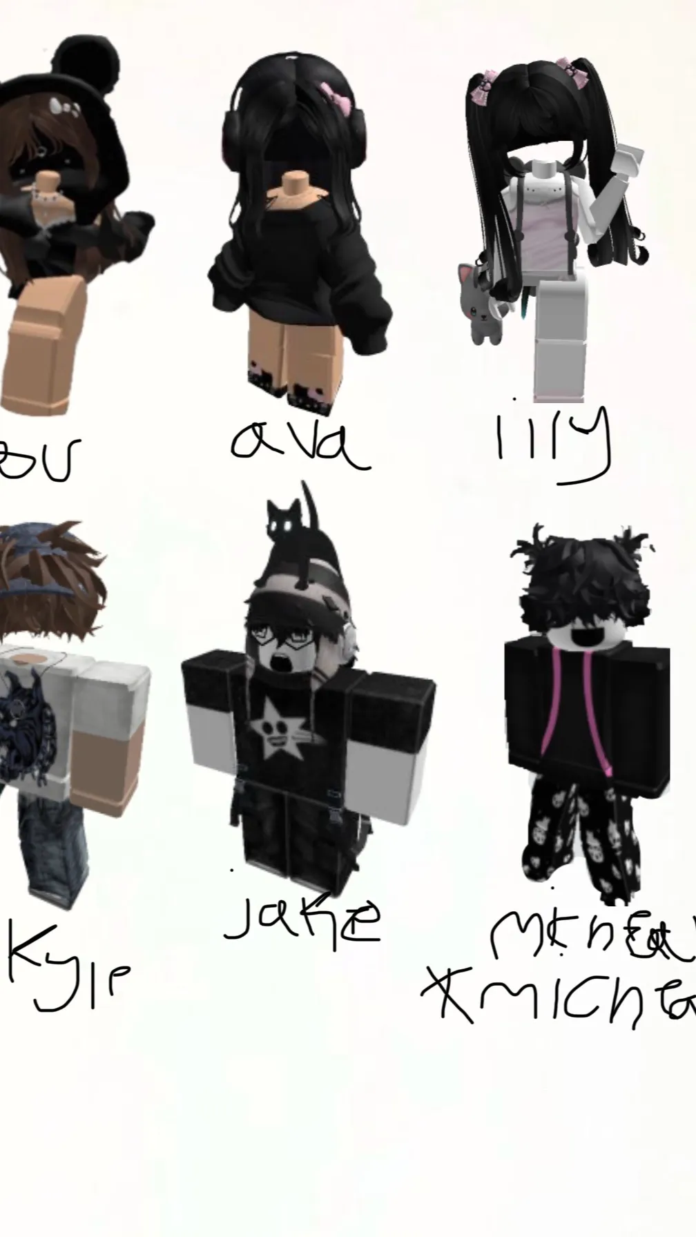 ai character: Roblox gc background