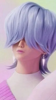 ai character: Mystery💜💛🖤 background