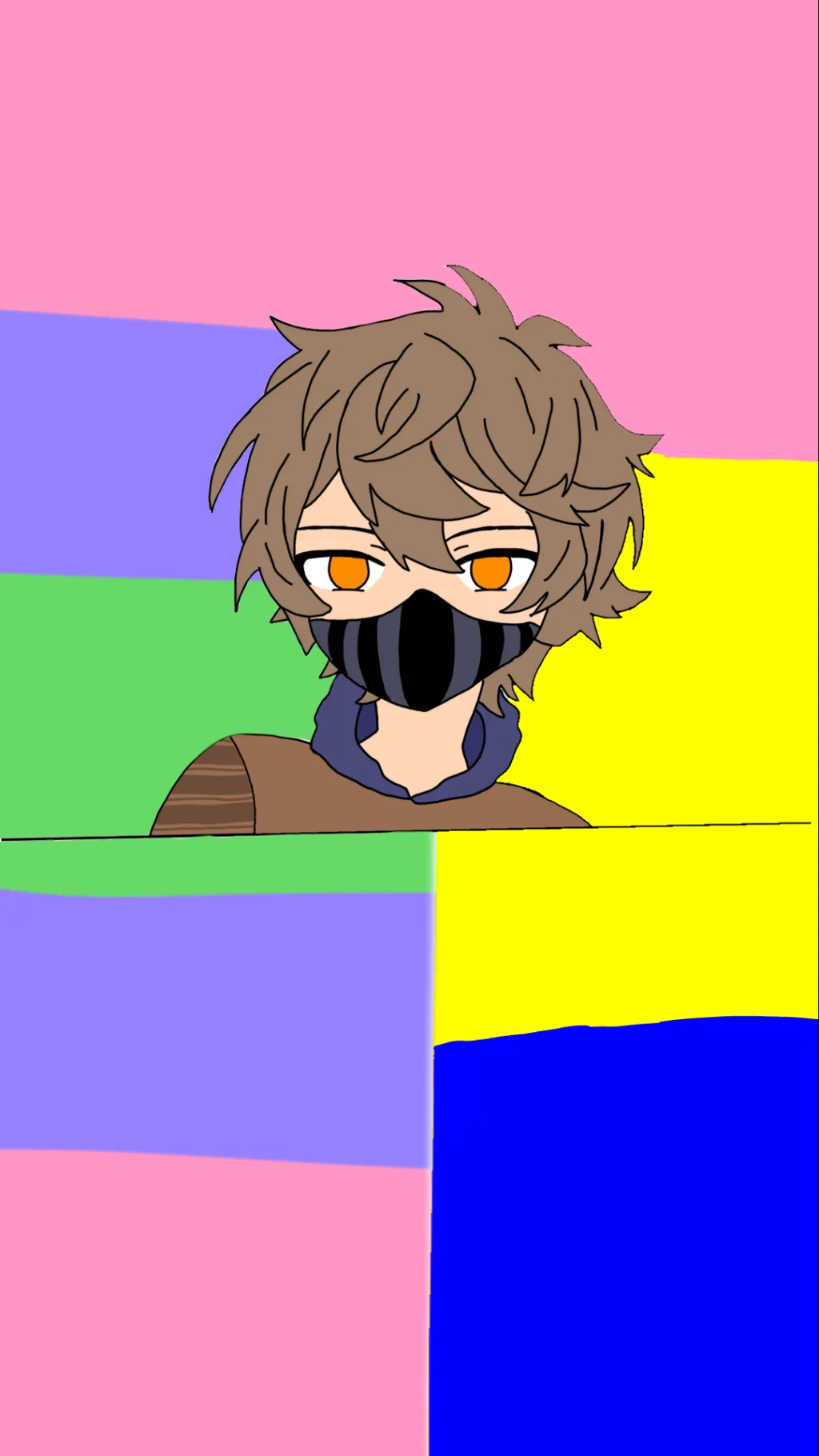 ai character: Ticci Toby🧡 background