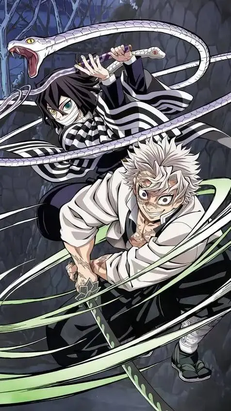 ai character: sanemi y obanai  background