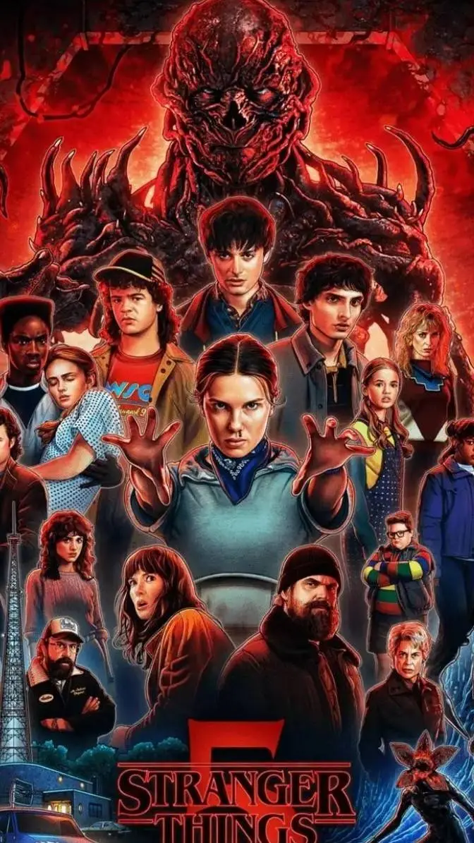 ai character: strangers things  background