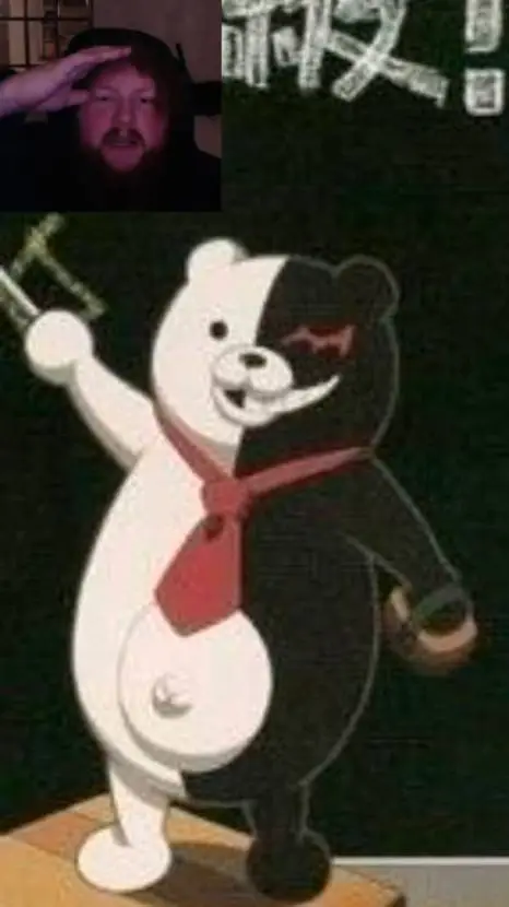 ai character: Danganronpa caseoh background