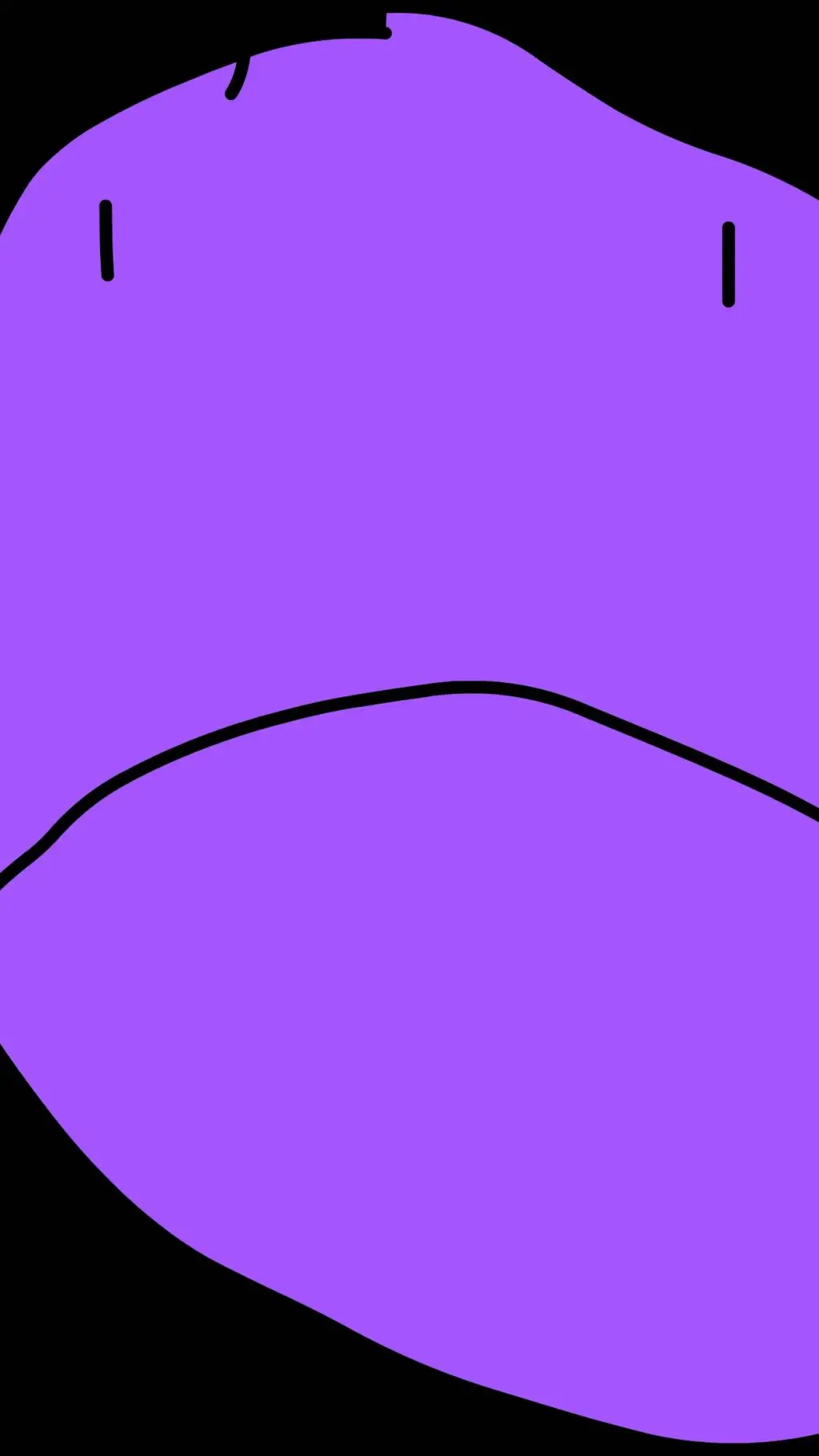 ai character: Purple Face bfb background