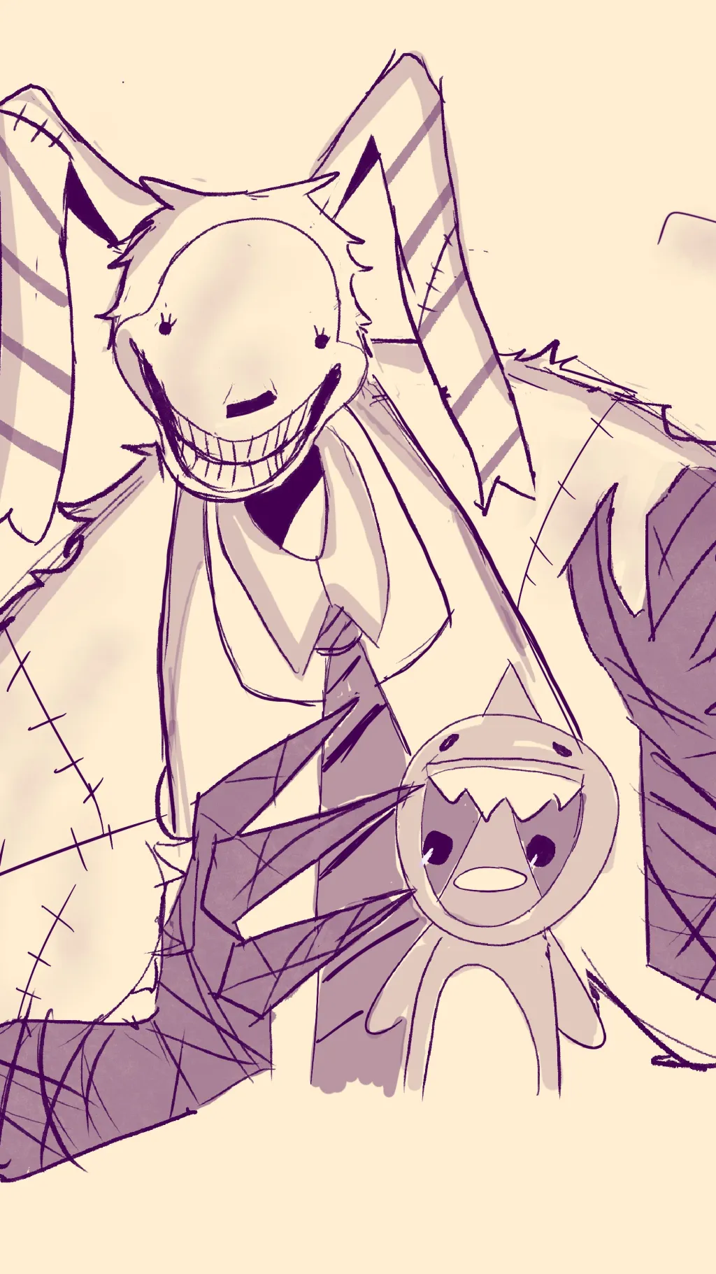 ai character: Pumpkin Rabbit background