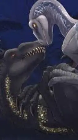 ai character: indoraptor x blue  background