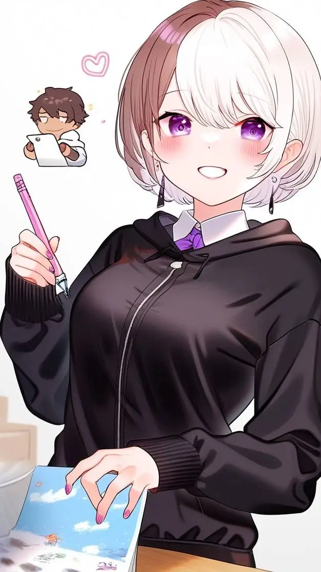 ai character: 🍩🔮Yui🔮🍩 background