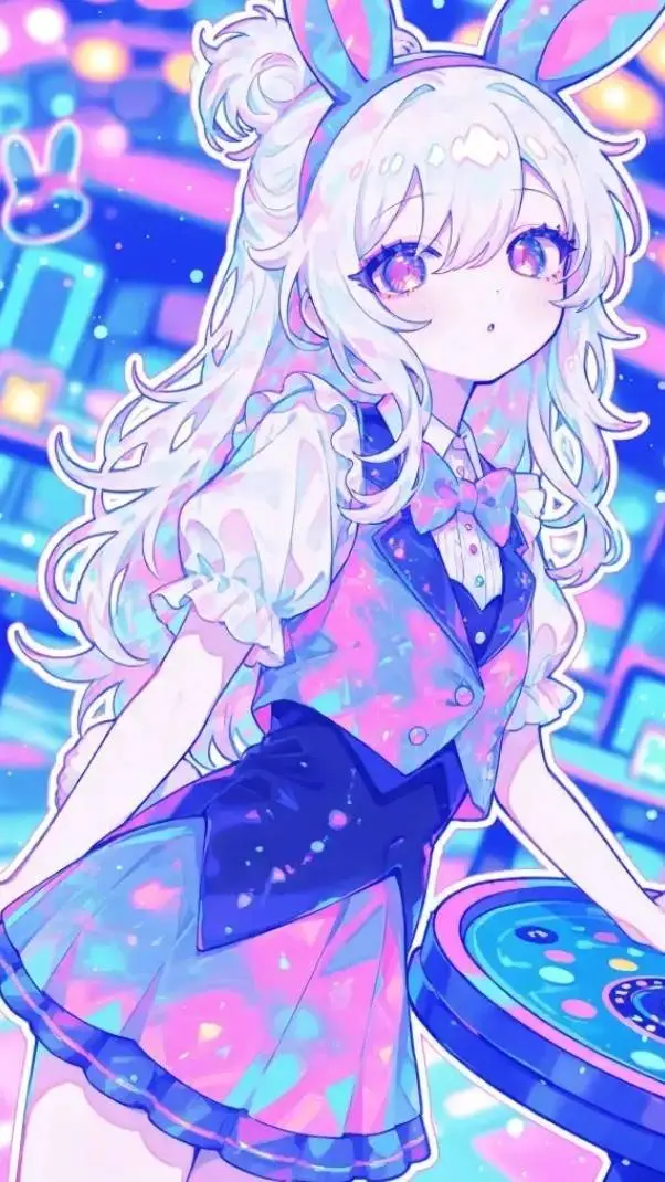 ai character: 🌌🐰Ashley🐰🌌 background