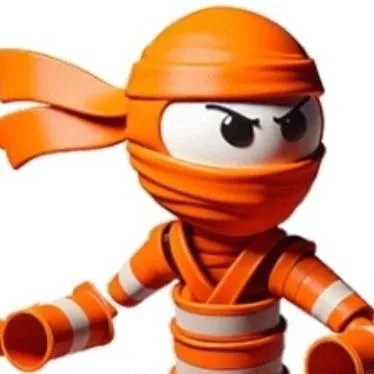 chat with ai character: traffic cone ninja