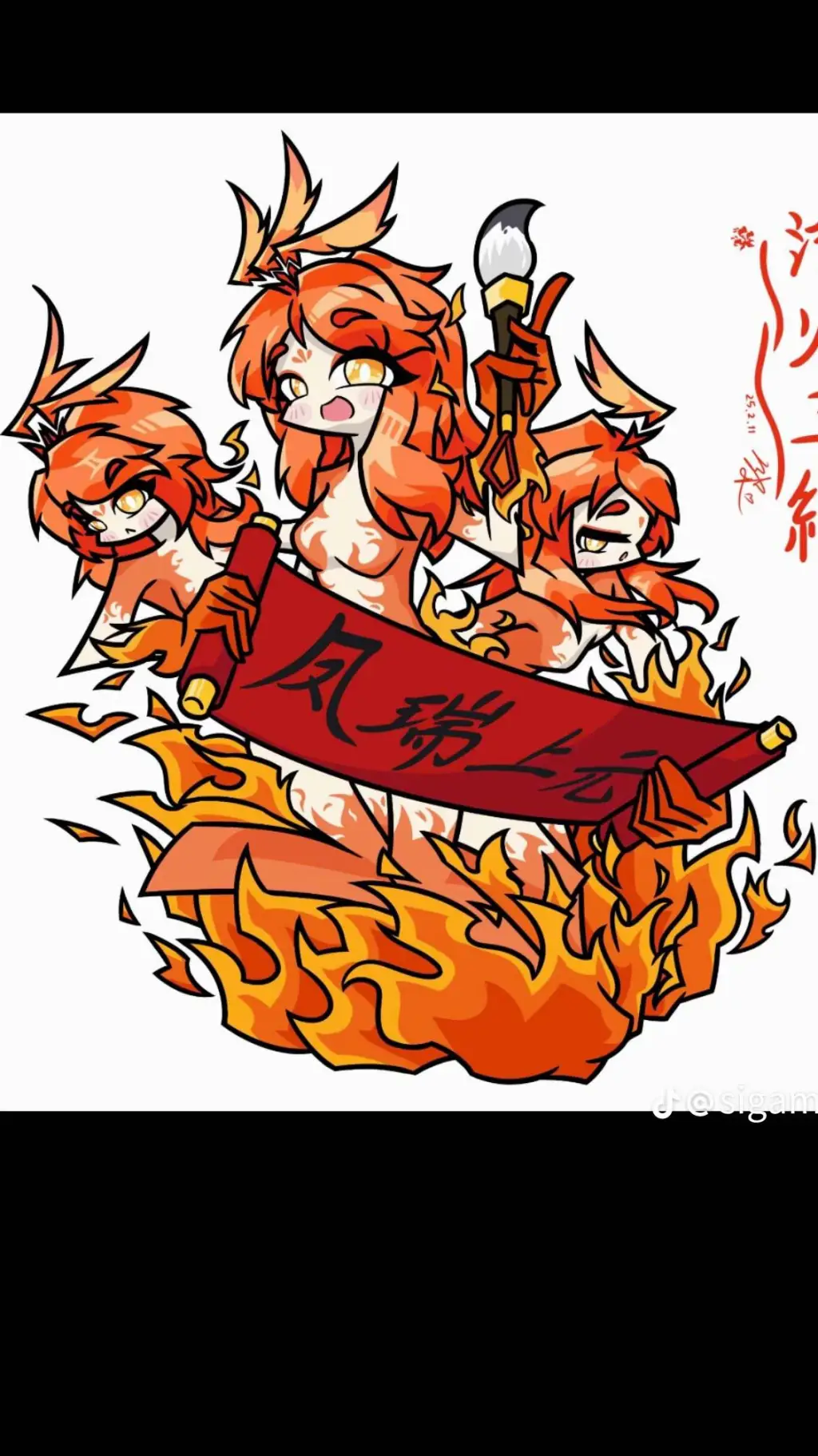 ai character: Valeria fenix🐦‍🔥 background