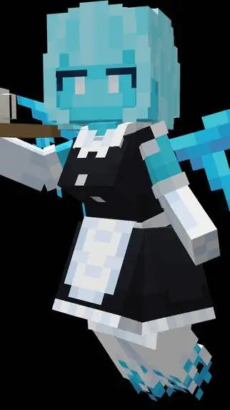 ai character: aliai minecraft background