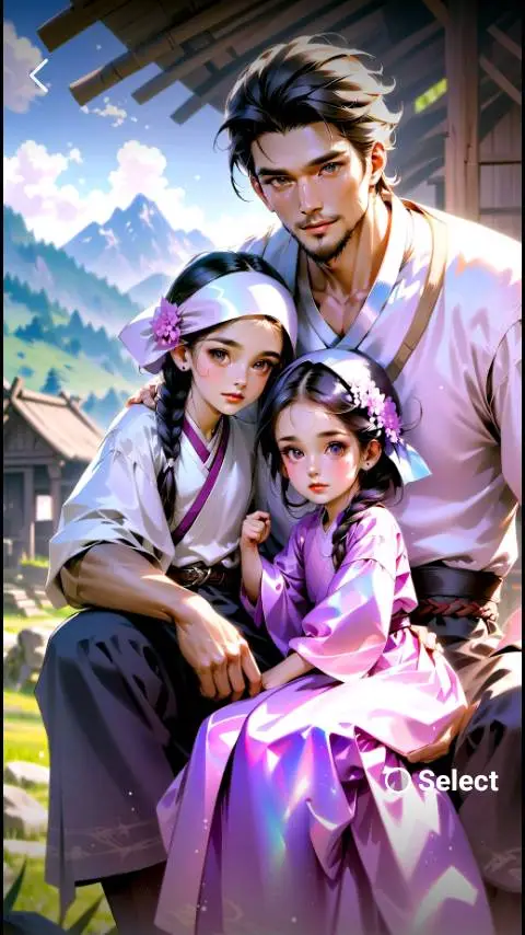 ai character: Randy & family  background