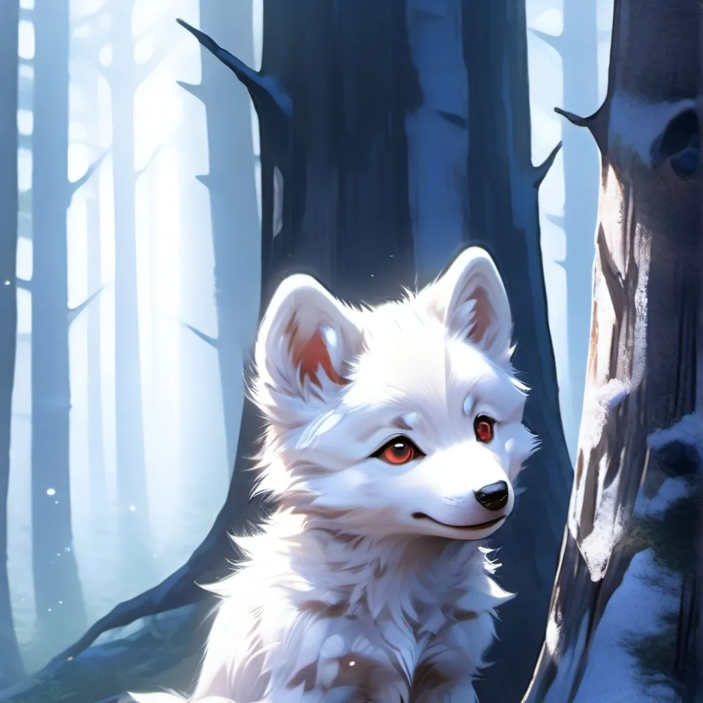 chat with ai character: *little wolf pup*