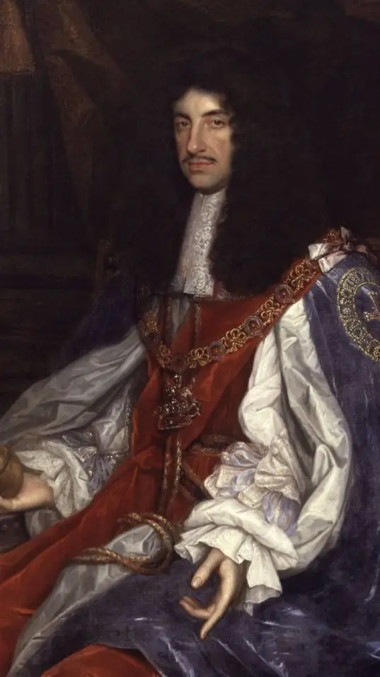 ai character: king charles || background