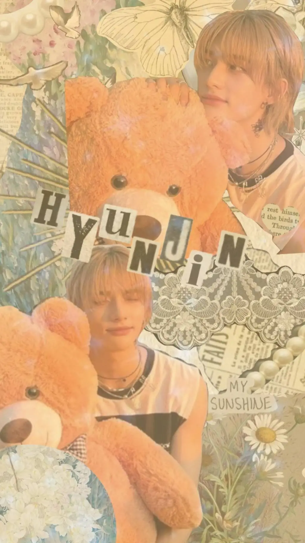 ai character: *Hyunjin*🐱 background