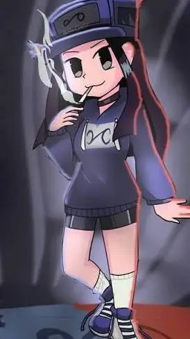 ai character: Cassette Girl background