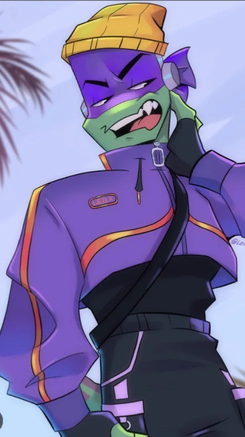 ai character: Tmnt Donnie  background