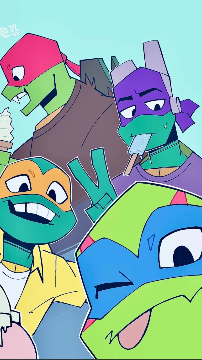 ai character: Ice cream Tmnt  background