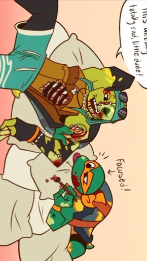 ai character: Zombie face paint background