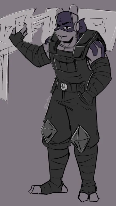 ai character: Future Donnie background