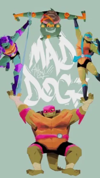 ai character: TMNT  background